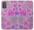 W3710 Pink Love Heart Funda Carcasa Case y Caso Del Tirón Funda para Motorola Moto G Power 2022, G Play 2023