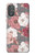 W3716 Rose Floral Pattern Funda Carcasa Case y Caso Del Tirón Funda para Motorola Moto G Power 2022, G Play 2023