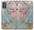 W3717 Rose Gold Blue Pastel Marble Graphic Printed Funda Carcasa Case y Caso Del Tirón Funda para Motorola Moto G Power 2022, G Play 2023