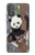 W3793 Cute Baby Panda Snow Painting Funda Carcasa Case y Caso Del Tirón Funda para Motorola Moto G Power 2022, G Play 2023