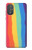 W3799 Cute Vertical Watercolor Rainbow Funda Carcasa Case y Caso Del Tirón Funda para Motorola Moto G Power 2022, G Play 2023