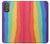 W3799 Cute Vertical Watercolor Rainbow Funda Carcasa Case y Caso Del Tirón Funda para Motorola Moto G Power 2022, G Play 2023