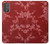 W3817 Red Floral Cherry blossom Pattern Funda Carcasa Case y Caso Del Tirón Funda para Motorola Moto G Power 2022, G Play 2023