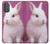 W3870 Cute Baby Bunny Funda Carcasa Case y Caso Del Tirón Funda para Motorola Moto G Power 2022, G Play 2023