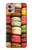 W0080 Macarons Funda Carcasa Case y Caso Del Tirón Funda para Motorola Moto G32