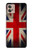 W2894 Vintage British Flag Funda Carcasa Case y Caso Del Tirón Funda para Motorola Moto G32