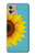 W3039 Vintage Sunflower Blue Funda Carcasa Case y Caso Del Tirón Funda para Motorola Moto G32