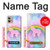 W3070 Rainbow Unicorn Pastel Sky Funda Carcasa Case y Caso Del Tirón Funda para Motorola Moto G32