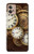 W3172 Gold Clock Live Funda Carcasa Case y Caso Del Tirón Funda para Motorola Moto G32