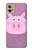 W3269 Pig Cartoon Funda Carcasa Case y Caso Del Tirón Funda para Motorola Moto G32