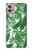 W3457 Paper Palm Monstera Funda Carcasa Case y Caso Del Tirón Funda para Motorola Moto G32