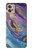 W3676 Colorful Abstract Marble Stone Funda Carcasa Case y Caso Del Tirón Funda para Motorola Moto G32