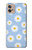 W3681 Daisy Flowers Pattern Funda Carcasa Case y Caso Del Tirón Funda para Motorola Moto G32