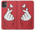 W3701 Mini Heart Love Sign Funda Carcasa Case y Caso Del Tirón Funda para Motorola Moto G32
