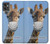 W3806 Funny Giraffe Funda Carcasa Case y Caso Del Tirón Funda para Motorola Moto G32