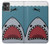 W3825 Cartoon Shark Sea Diving Funda Carcasa Case y Caso Del Tirón Funda para Motorola Moto G32