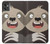 W3855 Sloth Face Cartoon Funda Carcasa Case y Caso Del Tirón Funda para Motorola Moto G32