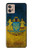 W3858 Ukraine Vintage Flag Funda Carcasa Case y Caso Del Tirón Funda para Motorola Moto G32