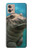 W3871 Cute Baby Hippo Hippopotamus Funda Carcasa Case y Caso Del Tirón Funda para Motorola Moto G32