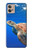 W3898 Sea Turtle Funda Carcasa Case y Caso Del Tirón Funda para Motorola Moto G32