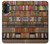 W3154 Bookshelf Funda Carcasa Case y Caso Del Tirón Funda para Motorola Moto G52, G82 5G