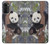W3793 Cute Baby Panda Snow Painting Funda Carcasa Case y Caso Del Tirón Funda para Motorola Moto G52, G82 5G
