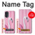 W3805 Flamingo Pink Pastel Funda Carcasa Case y Caso Del Tirón Funda para Motorola Moto G52, G82 5G