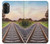 W3866 Railway Straight Train Track Funda Carcasa Case y Caso Del Tirón Funda para Motorola Moto G52, G82 5G