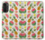 W3883 Fruit Pattern Funda Carcasa Case y Caso Del Tirón Funda para Motorola Moto G52, G82 5G