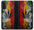 W3890 Reggae Rasta Flag Smoke Funda Carcasa Case y Caso Del Tirón Funda para Motorola Moto G52, G82 5G