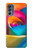 W1671 Rainbow Colorful Rose Funda Carcasa Case y Caso Del Tirón Funda para Motorola Moto G62 5G