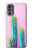 W3673 Cactus Funda Carcasa Case y Caso Del Tirón Funda para Motorola Moto G62 5G