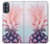W3711 Pink Pineapple Funda Carcasa Case y Caso Del Tirón Funda para Motorola Moto G62 5G