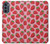 W3719 Strawberry Pattern Funda Carcasa Case y Caso Del Tirón Funda para Motorola Moto G62 5G