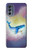 W3802 Dream Whale Pastel Fantasy Funda Carcasa Case y Caso Del Tirón Funda para Motorola Moto G62 5G