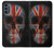 W3848 United Kingdom Flag Skull Funda Carcasa Case y Caso Del Tirón Funda para Motorola Moto G62 5G