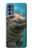 W3871 Cute Baby Hippo Hippopotamus Funda Carcasa Case y Caso Del Tirón Funda para Motorola Moto G62 5G