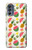 W3883 Fruit Pattern Funda Carcasa Case y Caso Del Tirón Funda para Motorola Moto G62 5G
