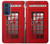 W0058 British Red Telephone Box Funda Carcasa Case y Caso Del Tirón Funda para Motorola Edge 30