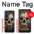 W0552 Skull Funda Carcasa Case y Caso Del Tirón Funda para Motorola Edge 30