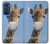 W3806 Funny Giraffe Funda Carcasa Case y Caso Del Tirón Funda para Motorola Edge 30