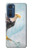 W3843 Bald Eagle On Ice Funda Carcasa Case y Caso Del Tirón Funda para Motorola Edge 30