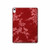 W3817 Red Floral Cherry blossom Pattern Funda Carcasa Case para iPad 10.9 (2022)