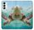 W1377 Ocean Sea Turtle Funda Carcasa Case y Caso Del Tirón Funda para Samsung Galaxy S23