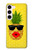 W2443 Funny Pineapple Sunglasses Kiss Funda Carcasa Case y Caso Del Tirón Funda para Samsung Galaxy S23
