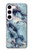 W2689 Blue Marble Texture Graphic Printed Funda Carcasa Case y Caso Del Tirón Funda para Samsung Galaxy S23