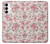 W3095 Vintage Rose Pattern Funda Carcasa Case y Caso Del Tirón Funda para Samsung Galaxy S23