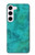 W3147 Aqua Marble Stone Funda Carcasa Case y Caso Del Tirón Funda para Samsung Galaxy S23