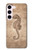 W3214 Seahorse Skeleton Fossil Funda Carcasa Case y Caso Del Tirón Funda para Samsung Galaxy S23