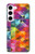 W3477 Abstract Diamond Pattern Funda Carcasa Case y Caso Del Tirón Funda para Samsung Galaxy S23
